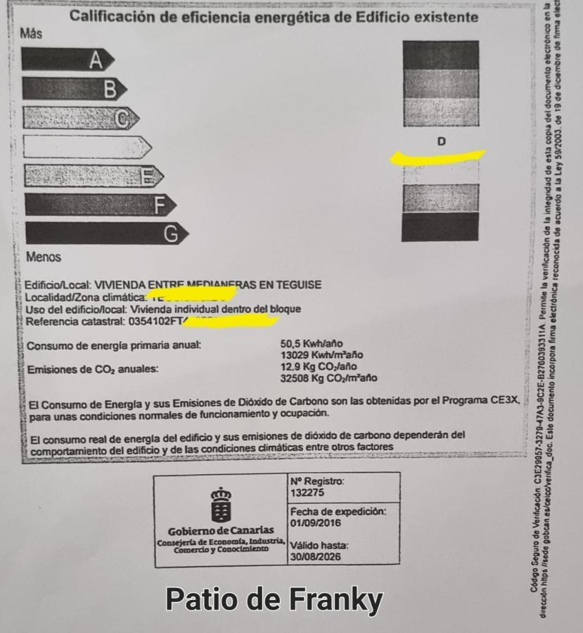 Vivienda Vacacional El Patio De Franky เตกีเซ ภายนอก รูปภาพ